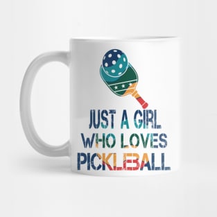 Pickleball women rainbow Mug